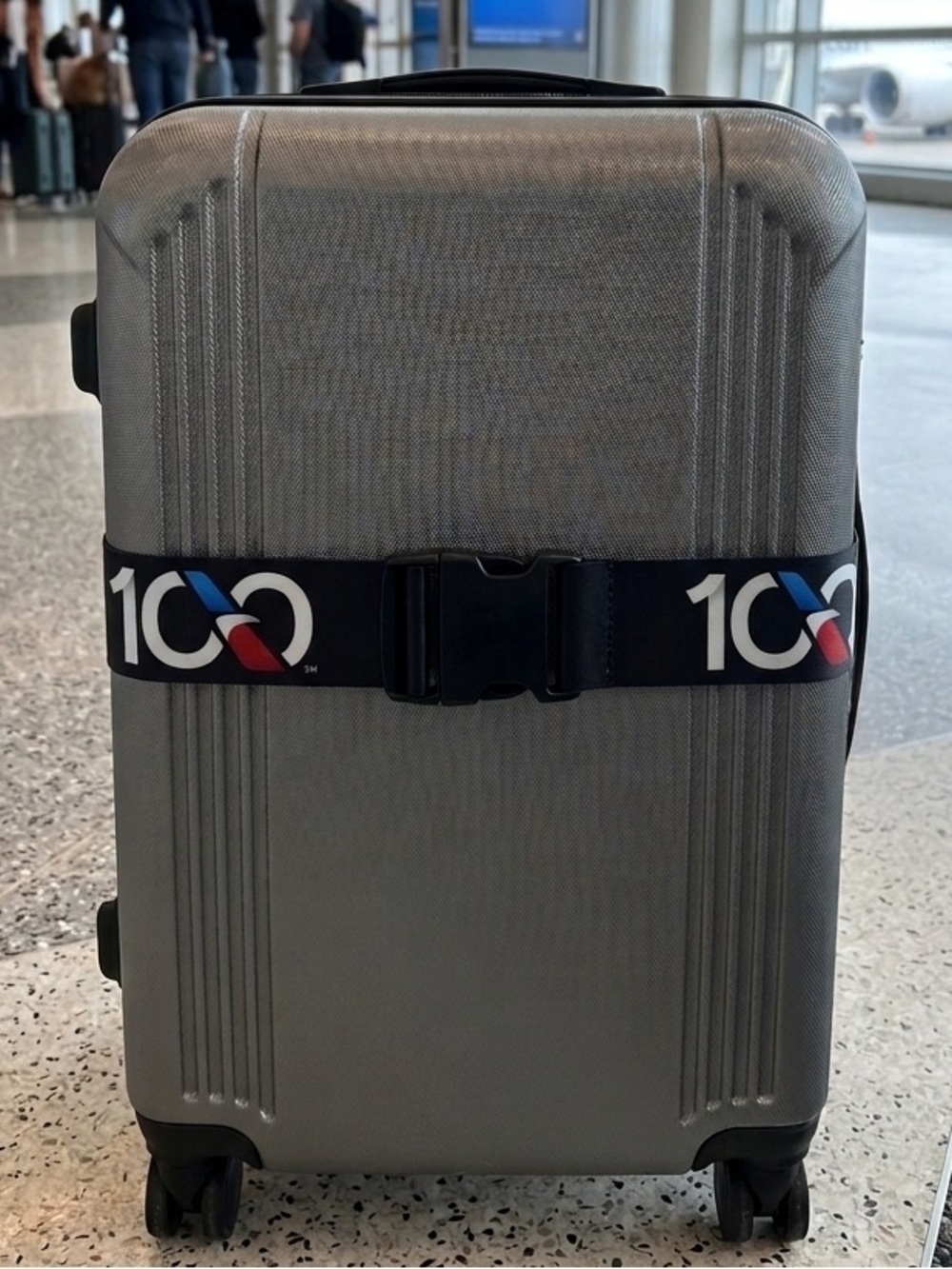 American Airlines AA 100 Years Commemorative Travel Luggage Suitcase Belt Strap